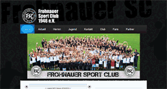 Desktop Screenshot of frohnauersc.de