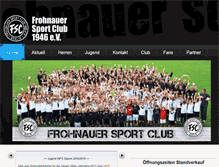 Tablet Screenshot of frohnauersc.de